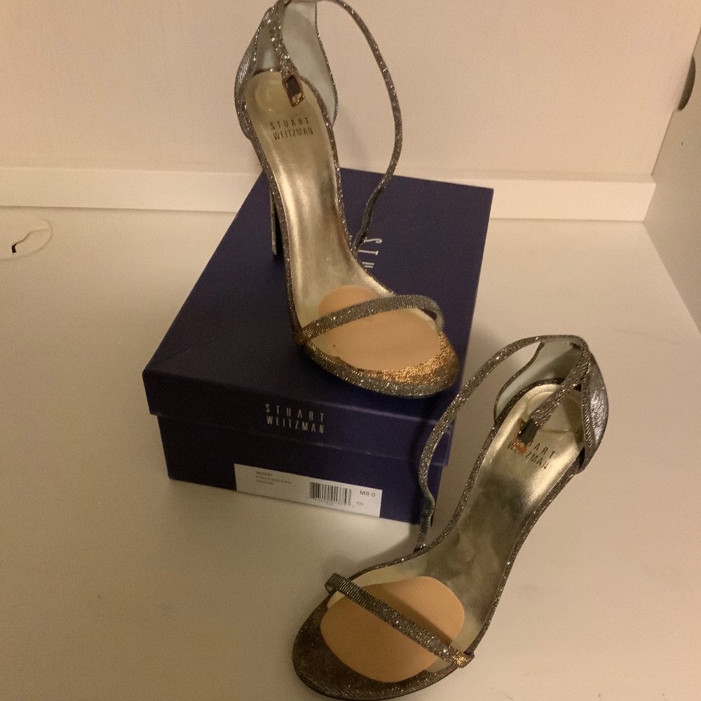 Stuart Weitzman Nudist Pyrite Nocturn, size 8